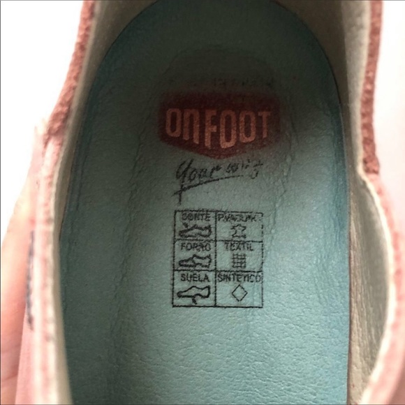 On Foot Pink Suede Leather Slip on Shoes 41 - Picture 8 of 11